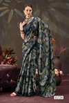 Ikshula Vol 2 By Vallabhi Chiffon Leaf Print With Swarovsaki Work Saree Wholesale Suppliers In Mumbai
